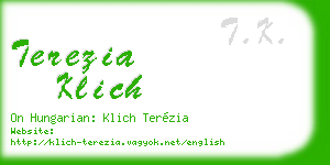 terezia klich business card